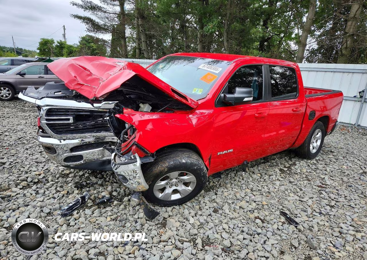 2021 Ram 1500 Big Horn-Lone Star VIN:1C6SRFFTXMN701910 - 1