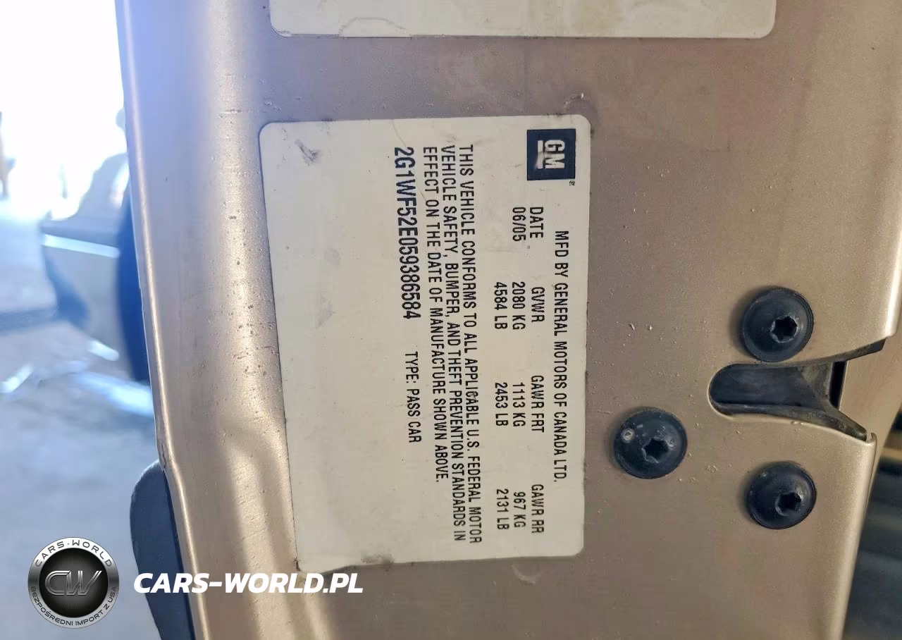 2004 Chev Impala VIN:2G1WF52E059386584 - 12
