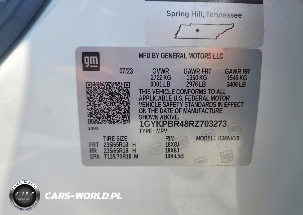 2024 Cadillac Xt6 Luxury VIN:1GYKPBR48RZ703273 - 14