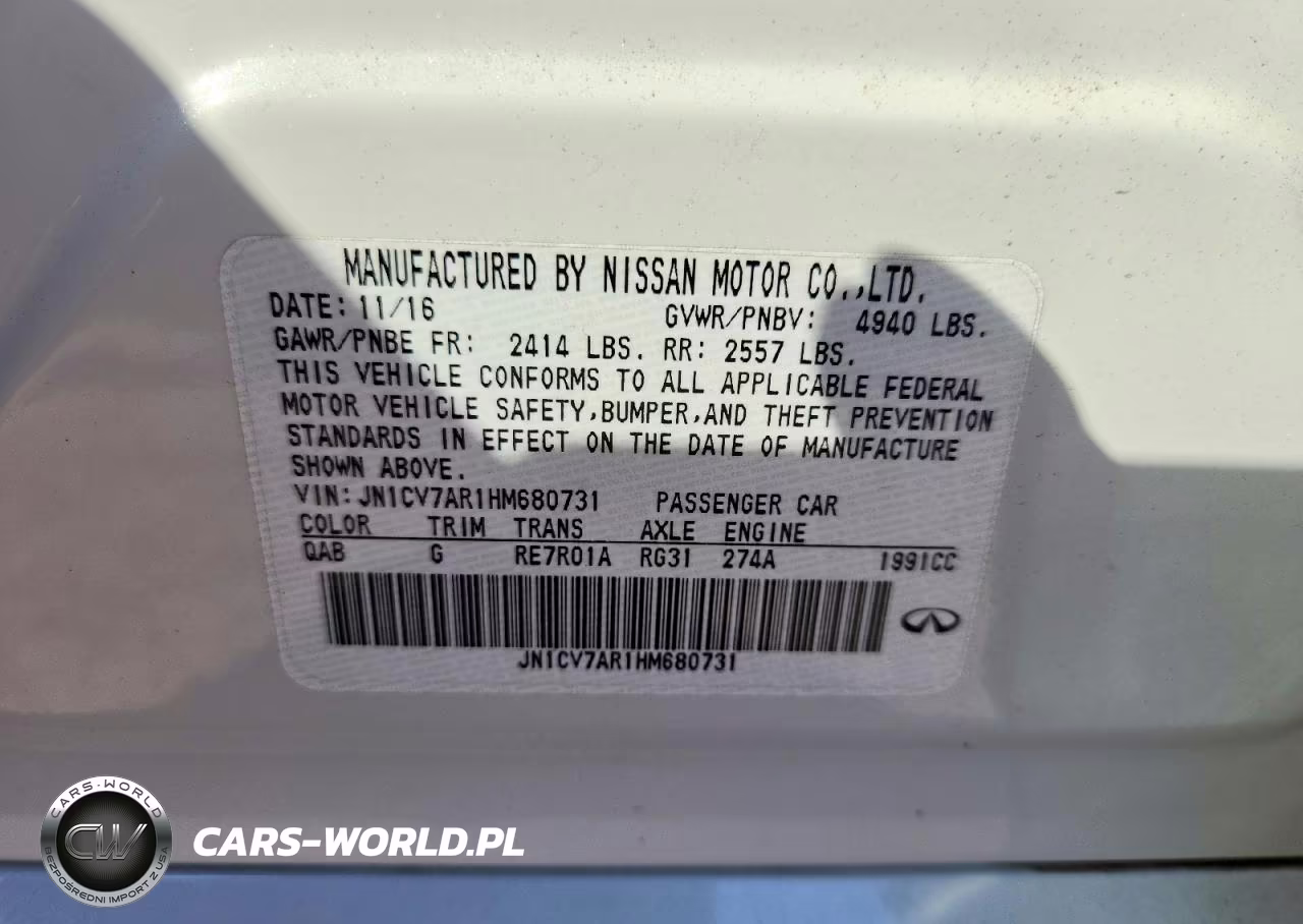 2017 Infiniti Q50 2.0T Premium VIN:JN1CV7AR1HM680731 - 12