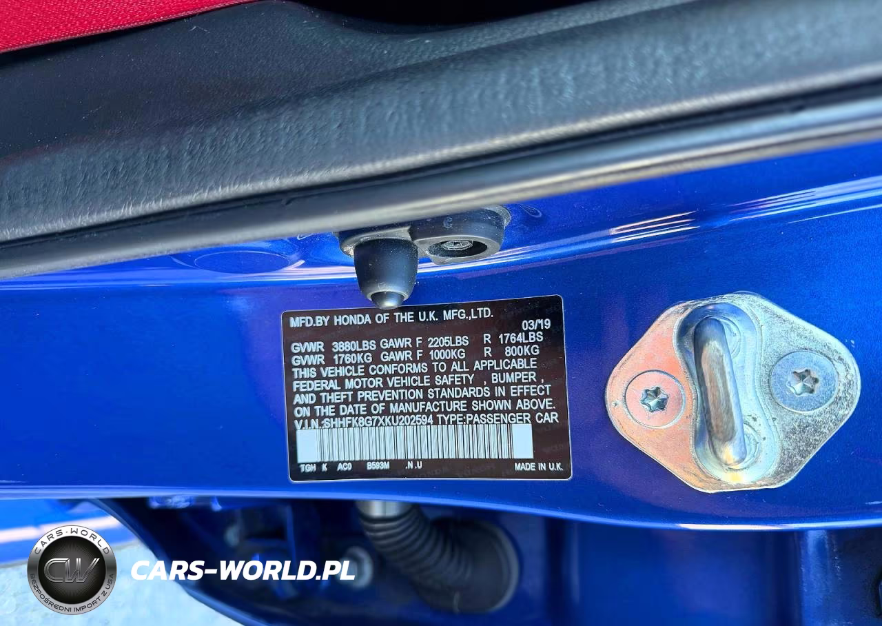 HONDA CIVIC TYPE VIN:SHHFK8G7XKU202594 - 10