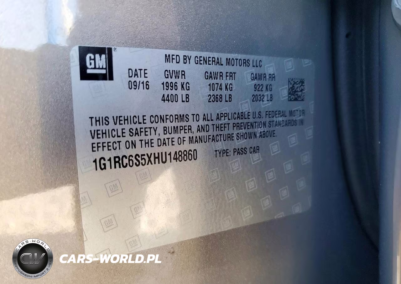 2017 Chevrolet Volt Lt VIN:1G1RC6S5XHU148860 - 13