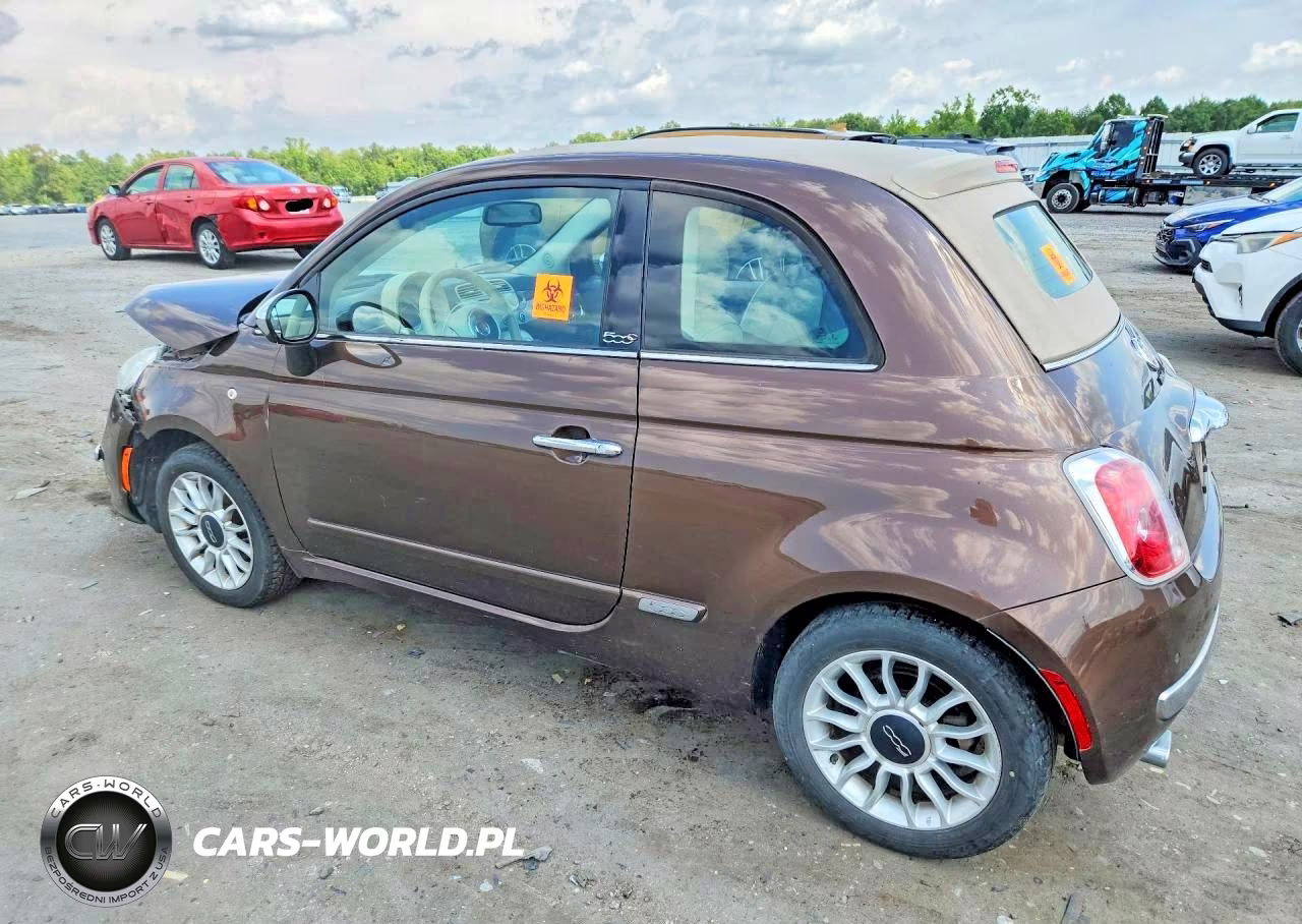 2013 Fiat 500 Lounge VIN:3C3CFFER9DT707827 - 2