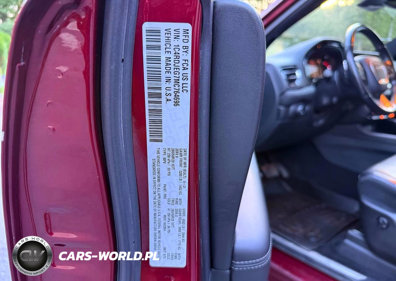 2021 Dodge Durango Citadel VIN:1C4RDJEG7MC764696 - 10