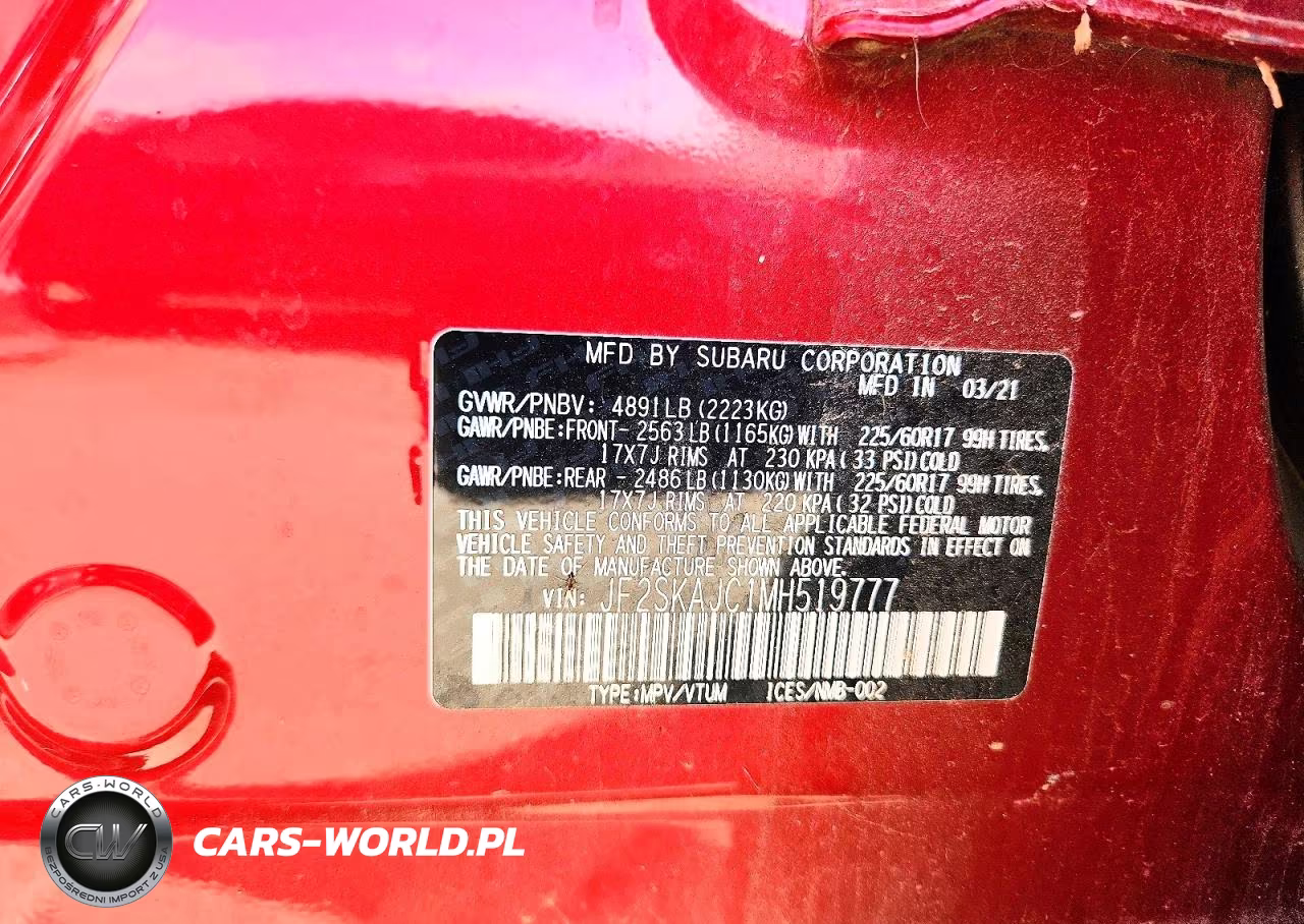 2021 Subaru Forester Premium VIN:JF2SKAJC1MH519777 - 12