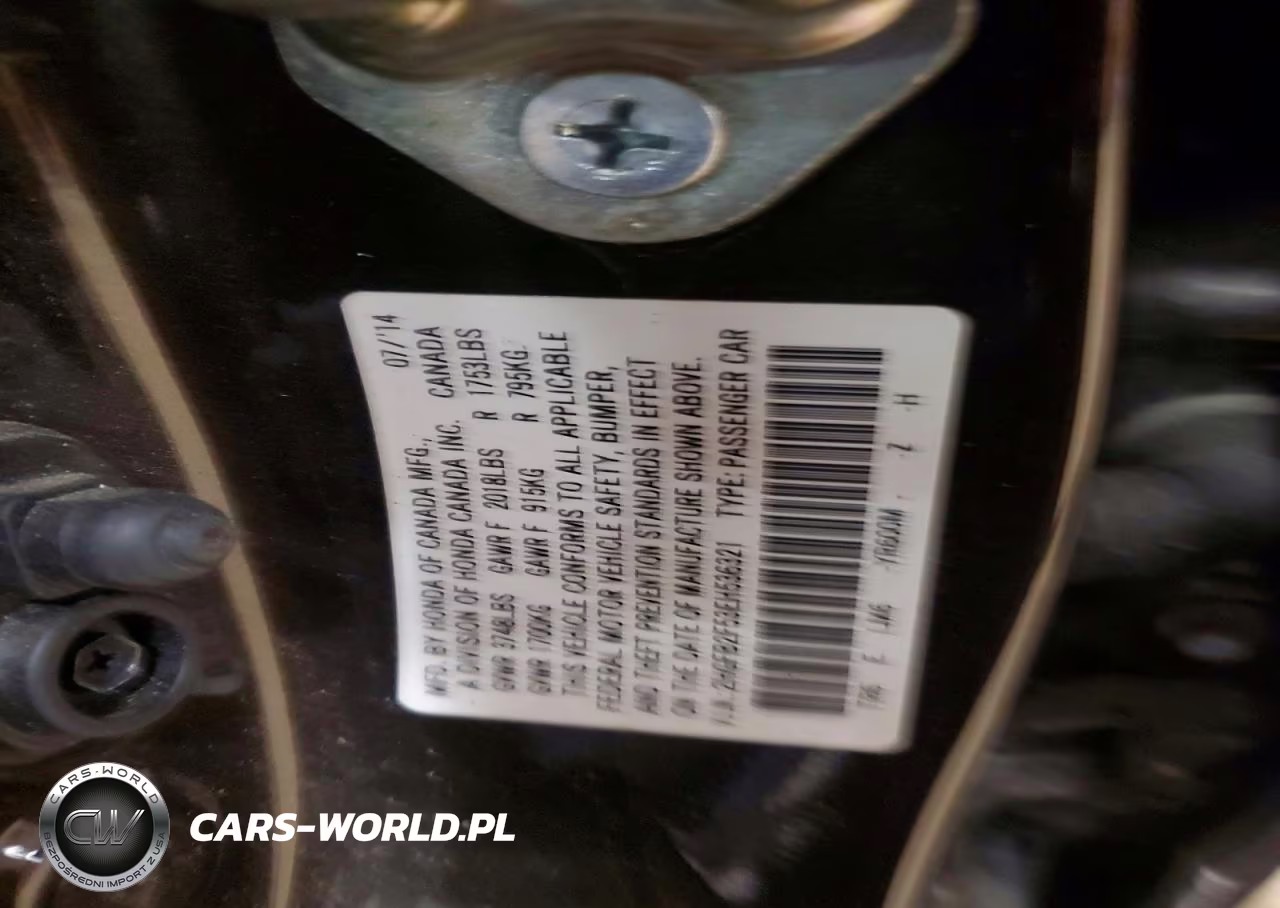 2014 Honda Civic Lx VIN:2HGFB2F53EH536321 - 12