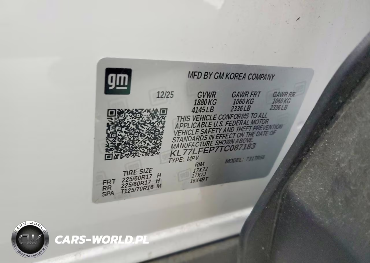 2026 Chevrolet Trax Ls VIN:KL77LFEP7TC087183 - 13