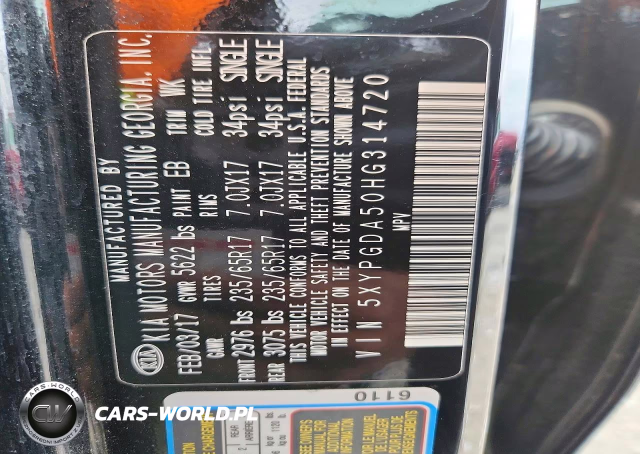 2017 Kia Sorento Lx V6 VIN:5XYPGDA50HG314720 - 13
