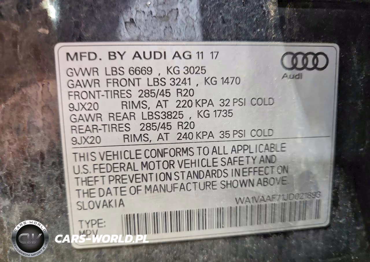2018 Audi Q7 Prestige VIN:WA1VAAF71JD021893 - 12