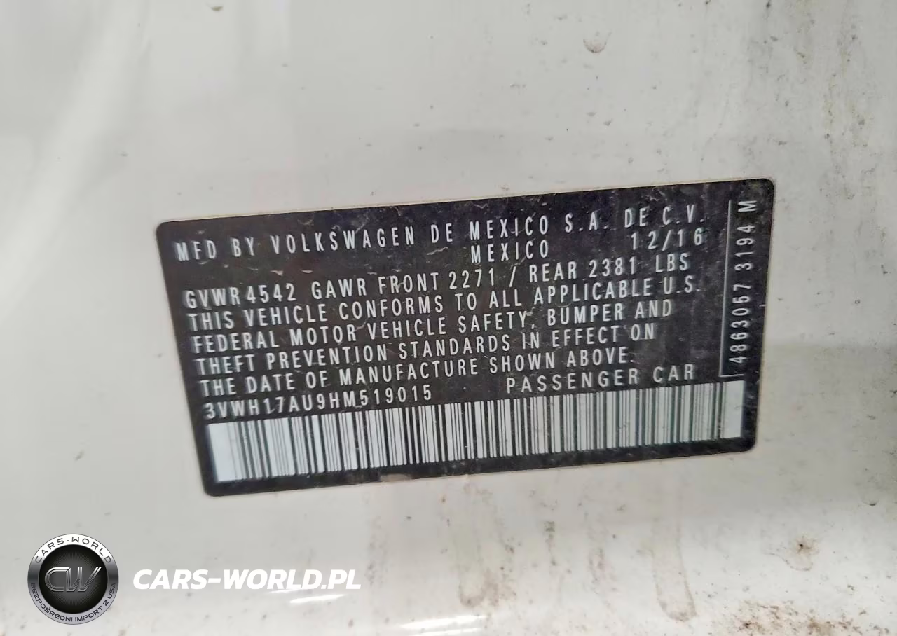 2017 Volkswagen Golf Alltrack S VIN:3VWH17AU9HM519015 - 13