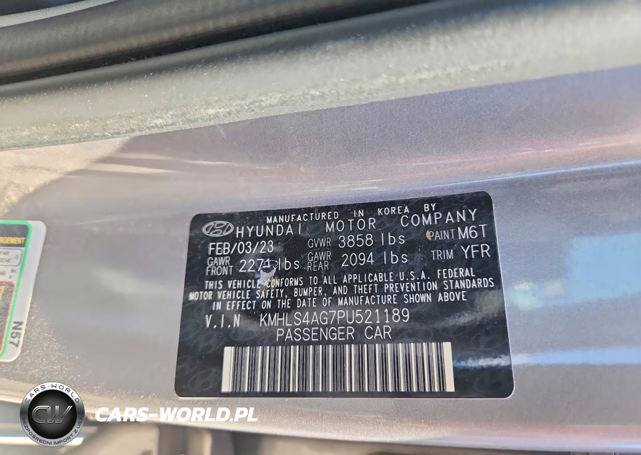 2023 Hyundai Elantra Sel VIN:KMHLS4AG7PU521189 - 12