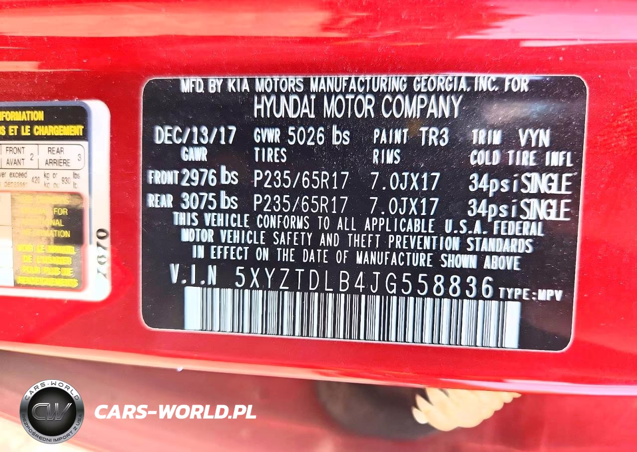 2018 Hyundai Santa Fe Sport 2.4L VIN:5XYZTDLB4JG558836 - 12