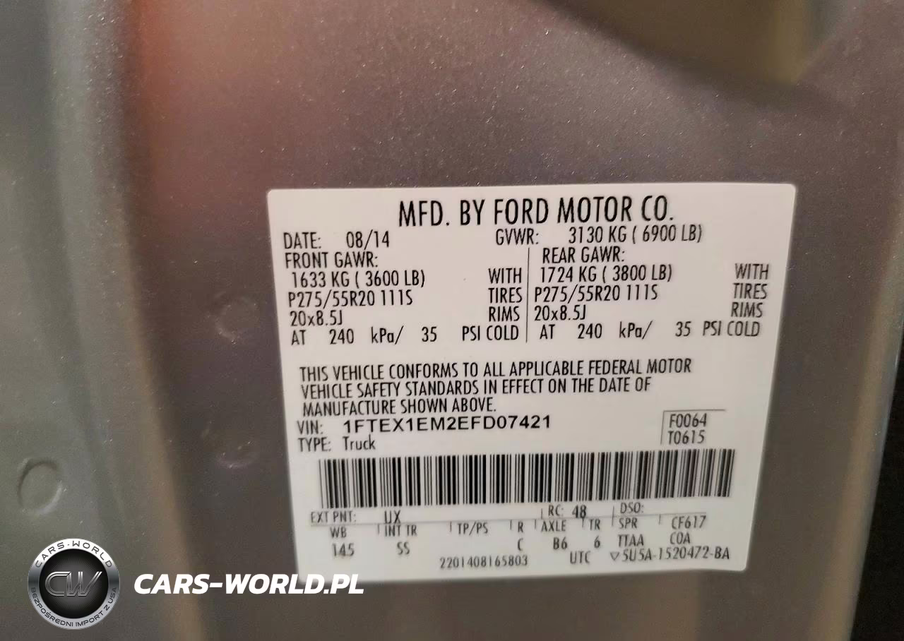 2014 Ford F150 Super Cab VIN:1FTEX1EM2EFD07421 - 12