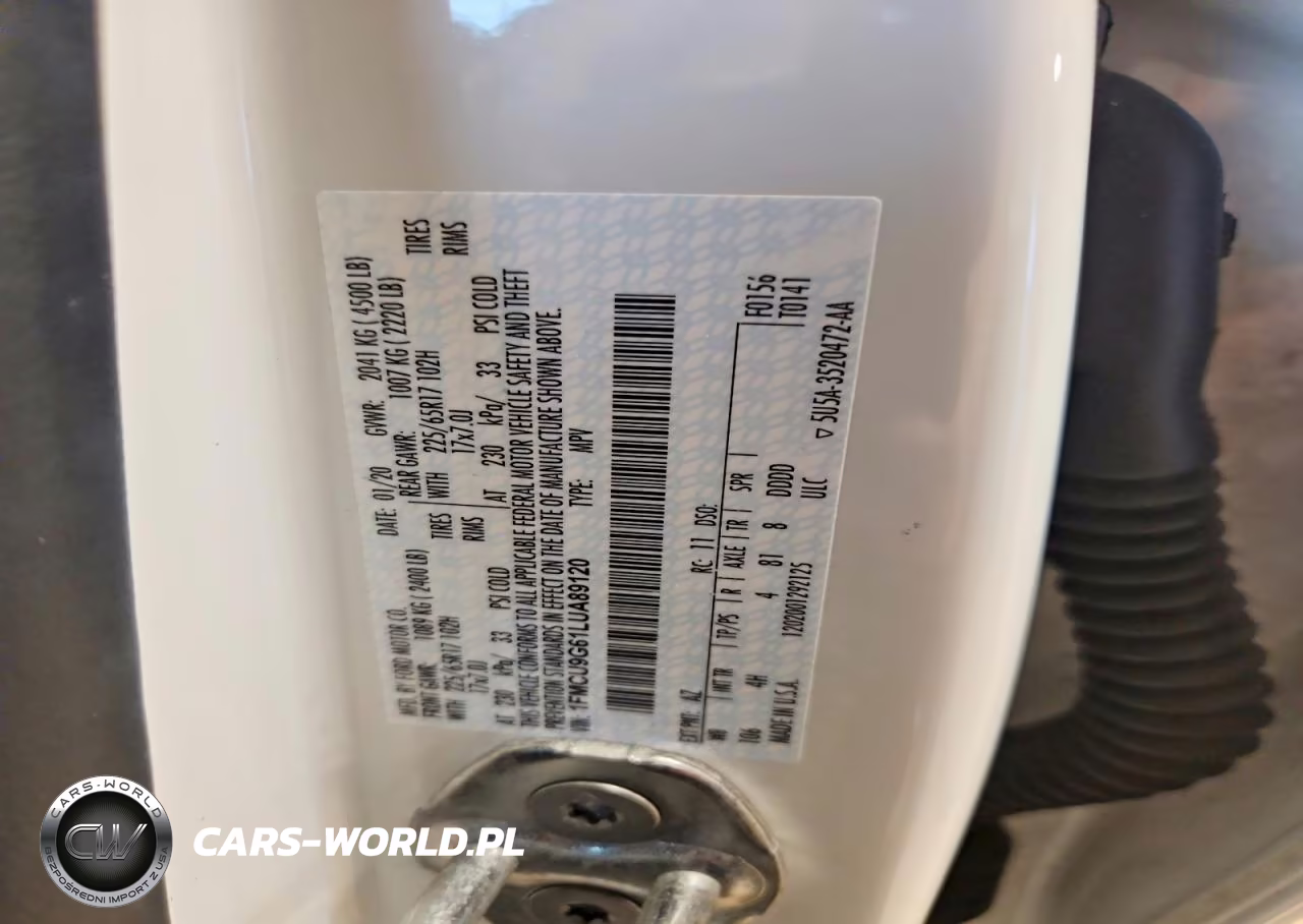 2020 Ford Escape Se VIN:1FMCU9G61LUA89120 - 12