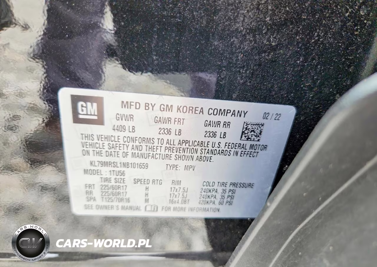2022 Chevrolet Trailblazer Lt VIN:KL79MRSL1NB101659 - 13