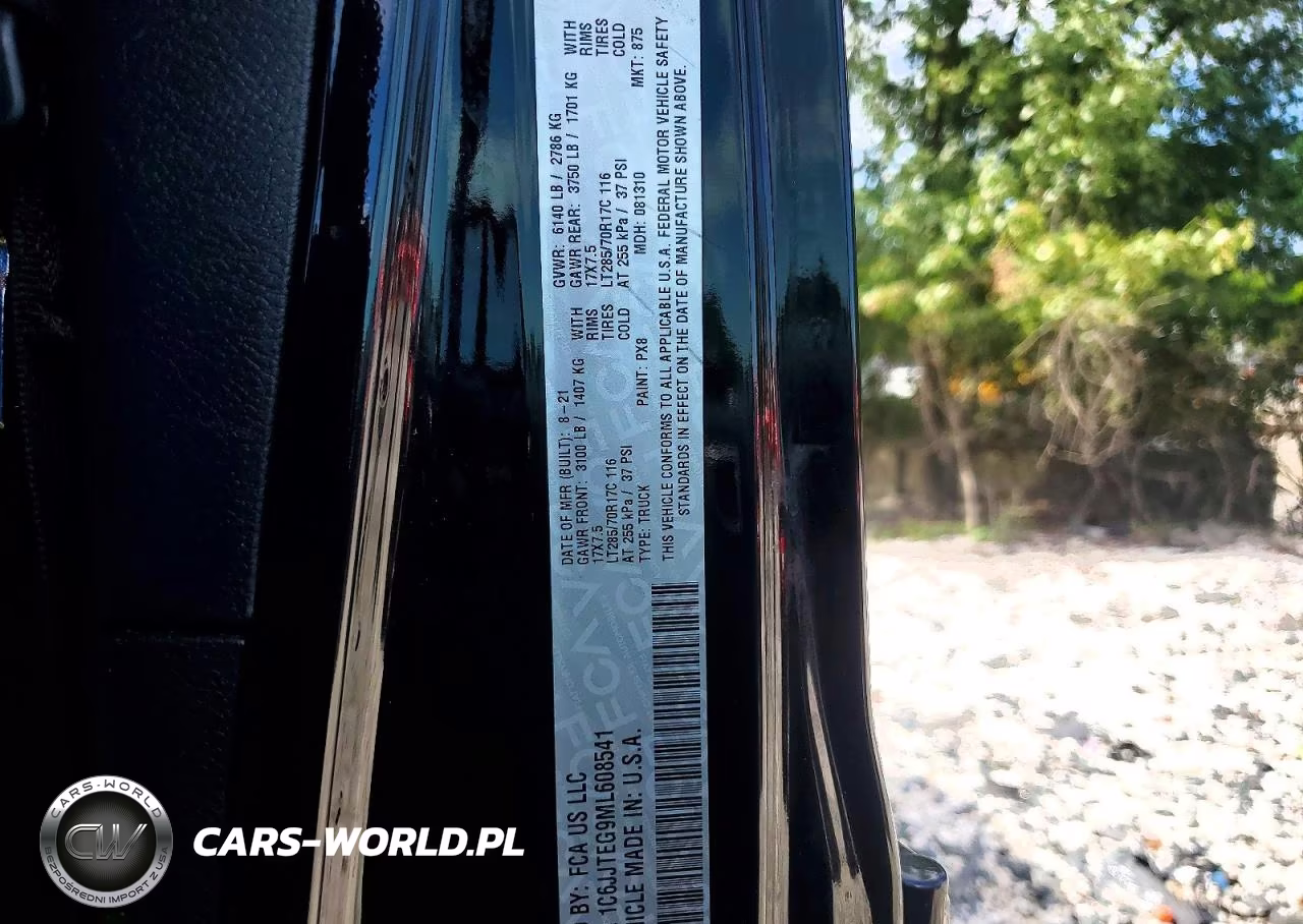 2021 Jeep Gladiator Mojave VIN:1C6JJTEG9ML608541 - 12