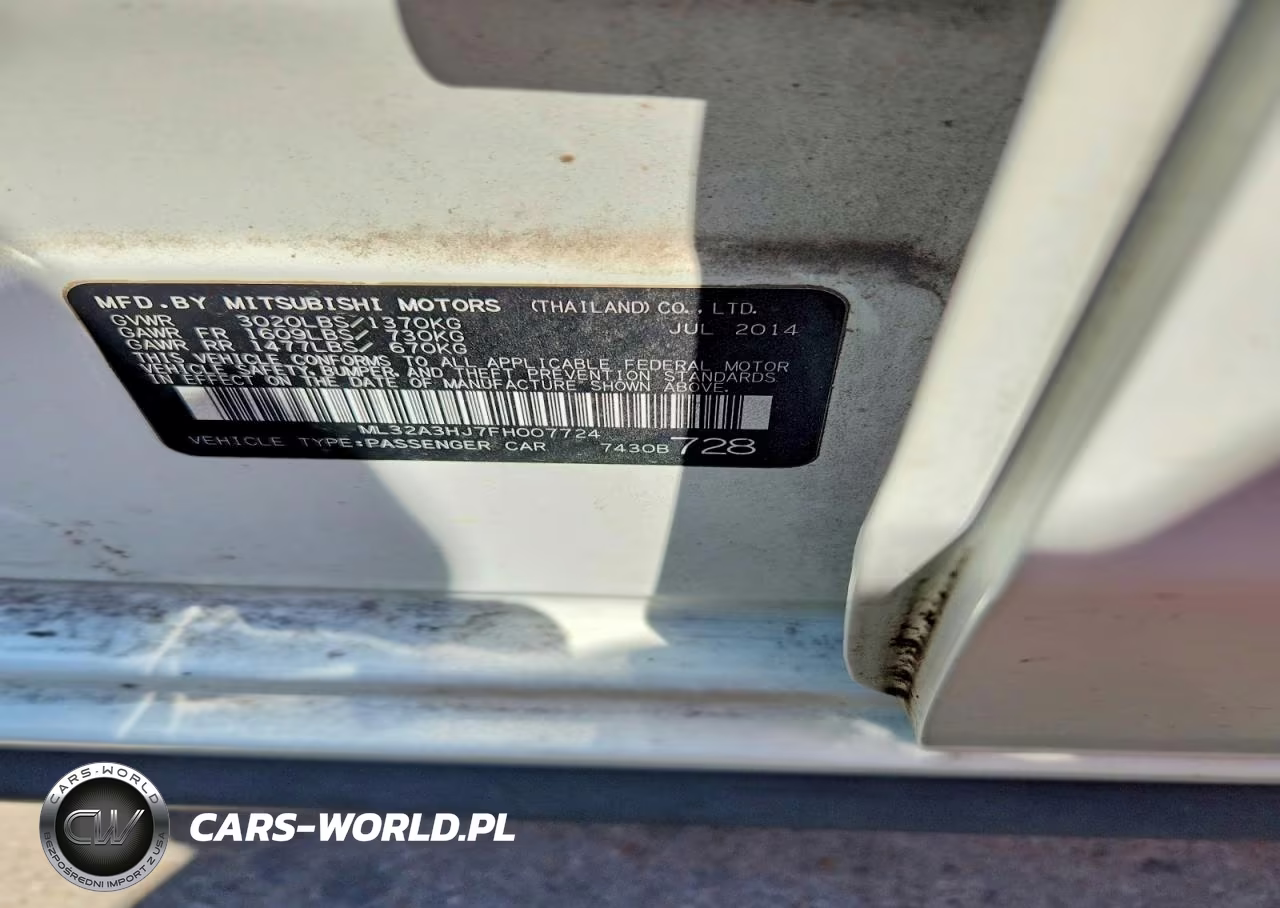 2015 Mitsubishi Mirage De VIN:ML32A3HJ7FH007724 - 12
