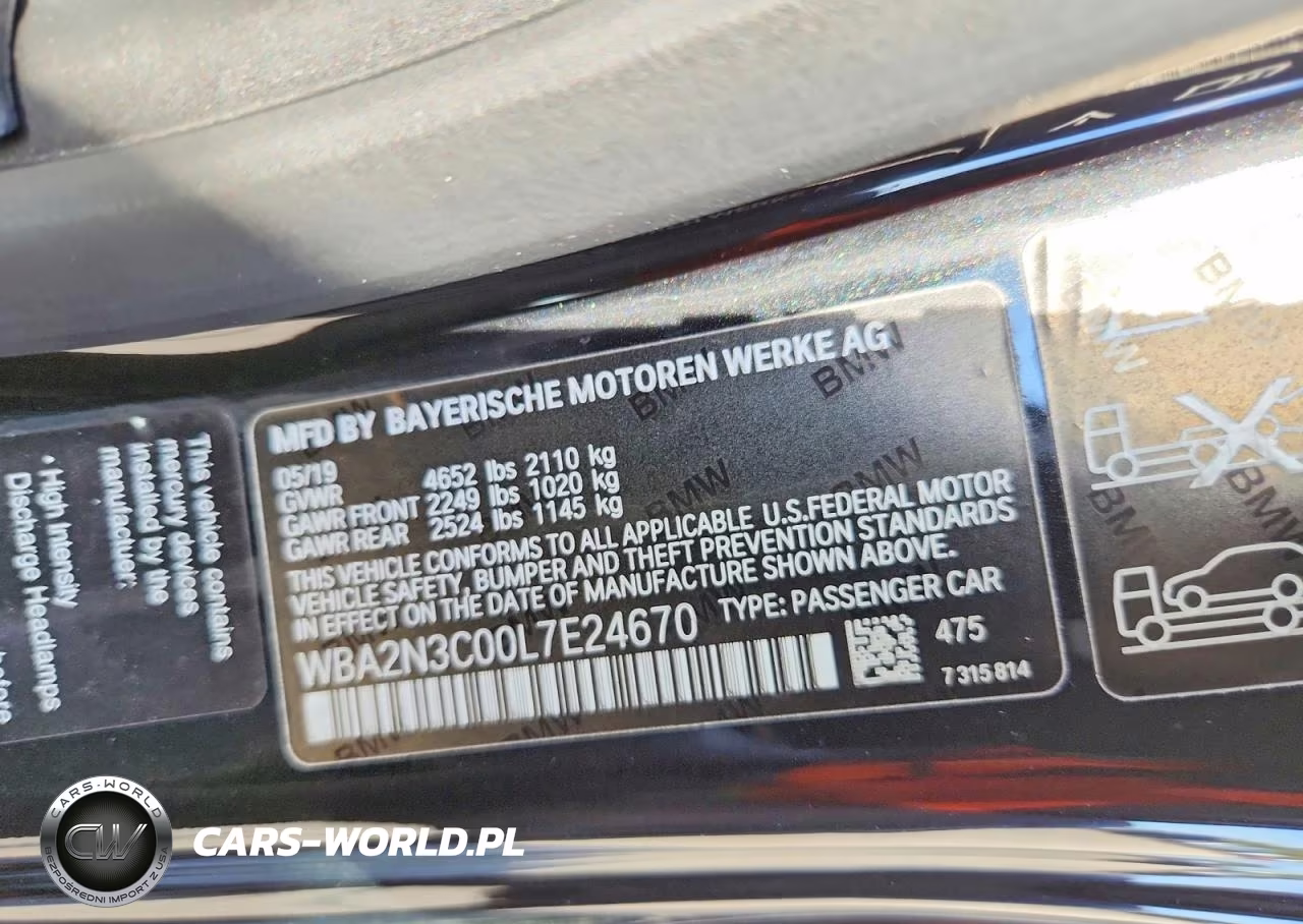 2020 BMW M240Xi VIN:WBA2N3C00L7E24670 - 12