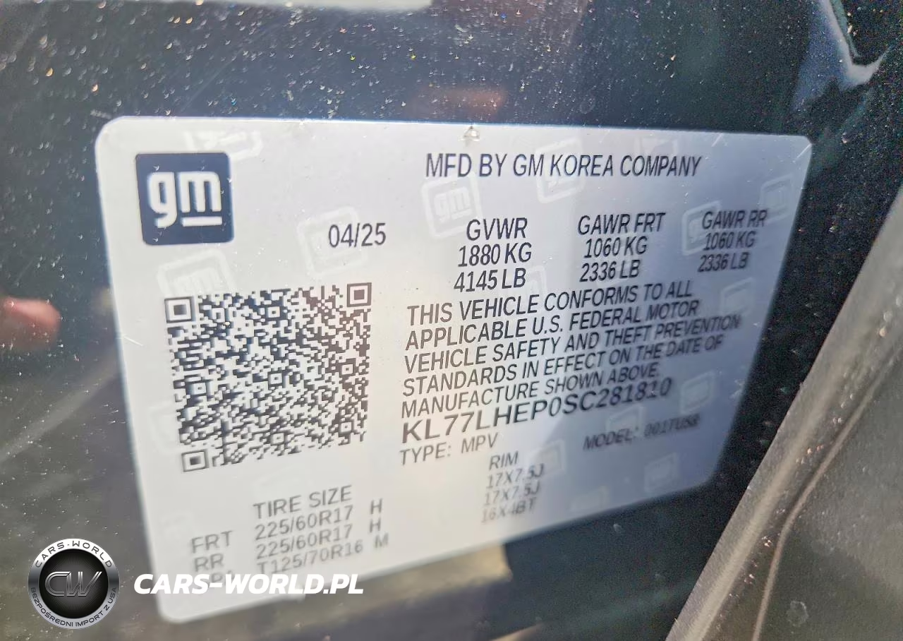 2025 Chevrolet Trax 1Lt VIN:KL77LHEP0SC281810 - 14