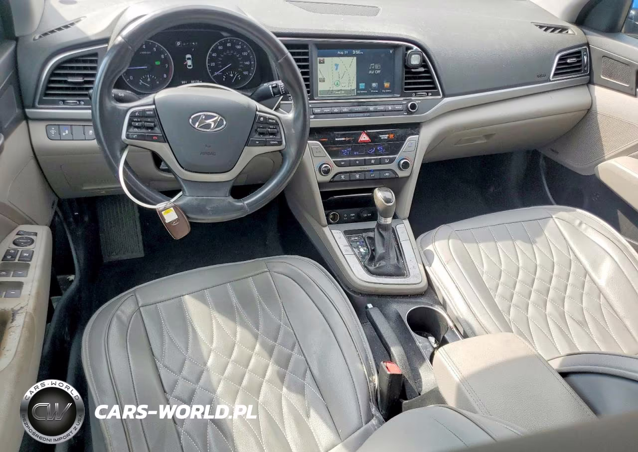 2017 Hyundai Elantra Limited VIN:5NPD84LF1HH041558 - 8