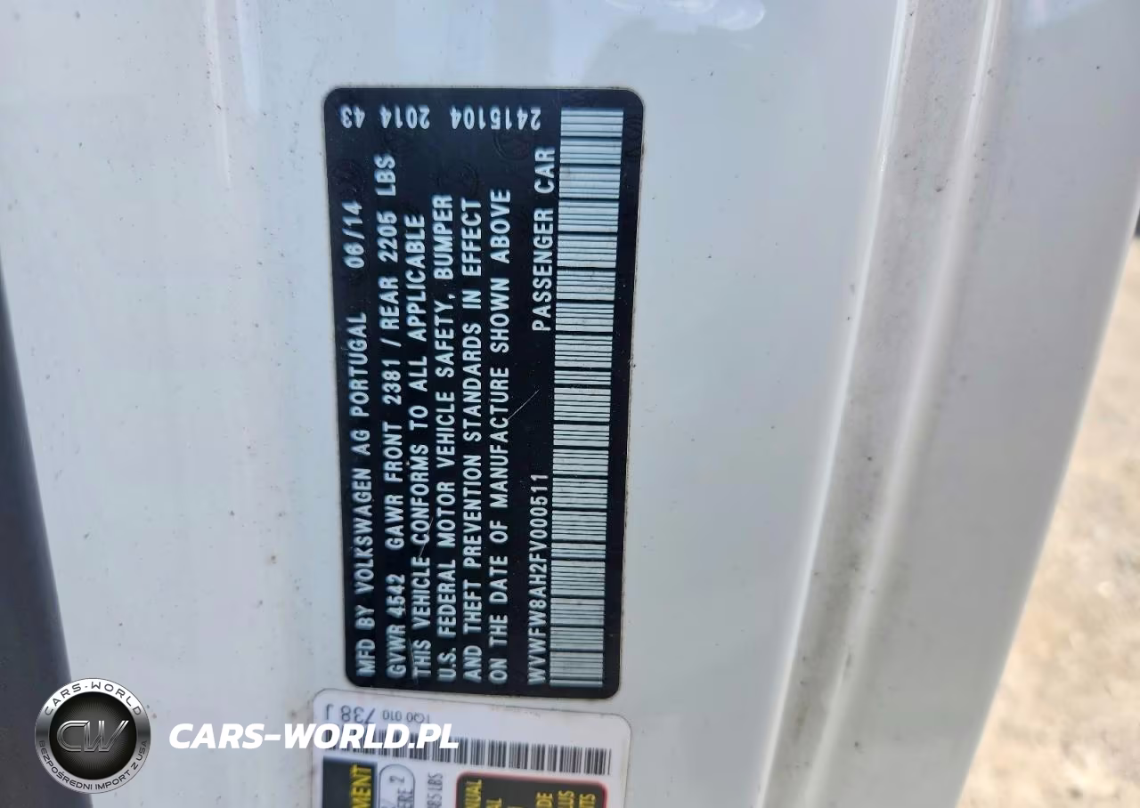 2015 Volkswagen Eos Lux VIN:WVWFW8AH2FV000511 - 12