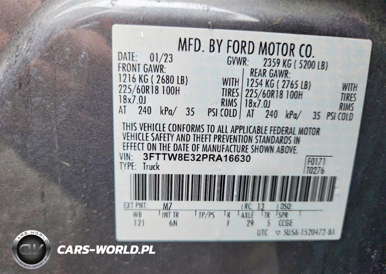 2023 Ford Maverick Xl VIN:3FTTW8E32PRA16630 - 12