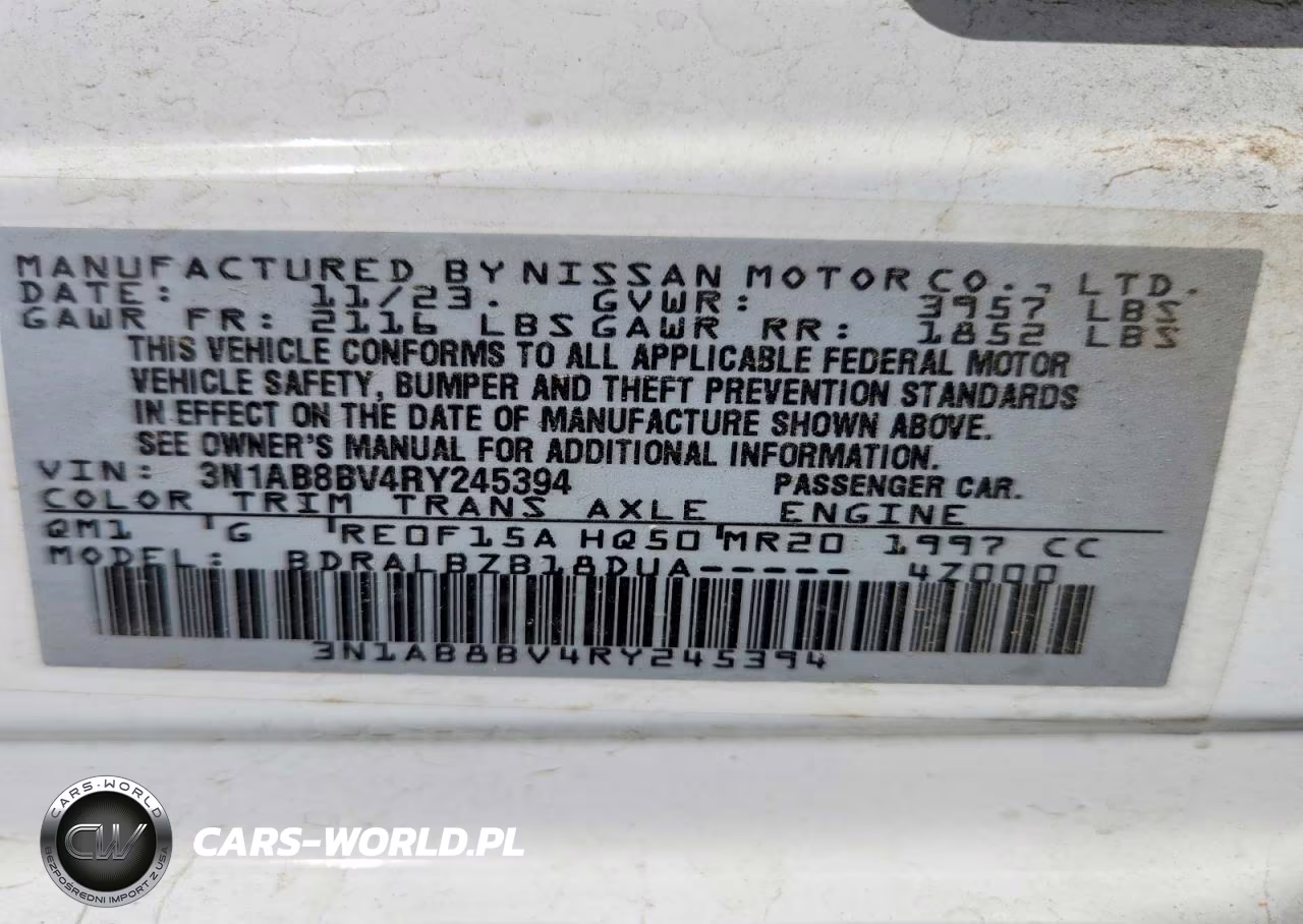 2024 Nissan Sentra S VIN:3N1AB8BV4RY245394 - 12