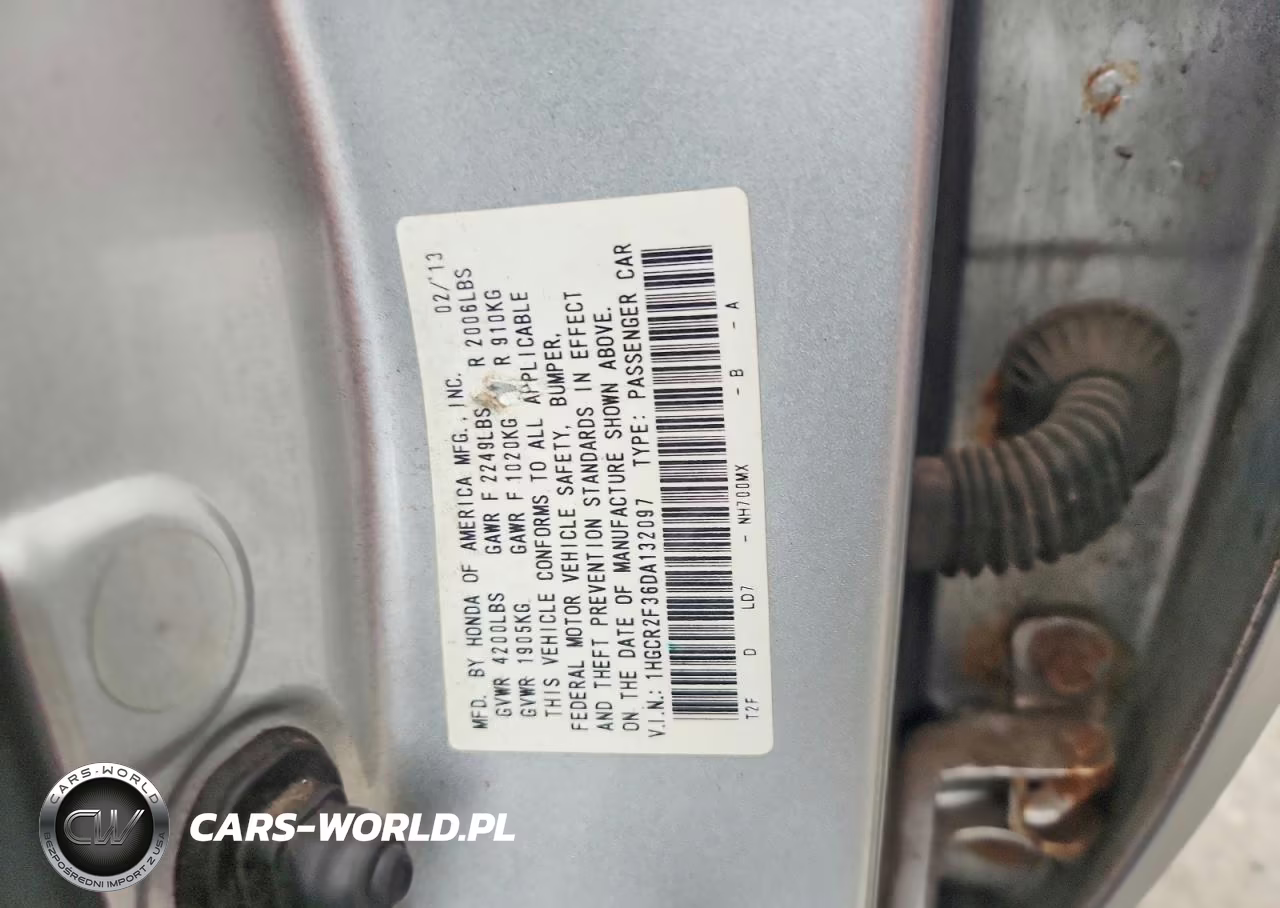2013 Honda Accord Lx VIN:1HGCR2F36DA132097 - 13