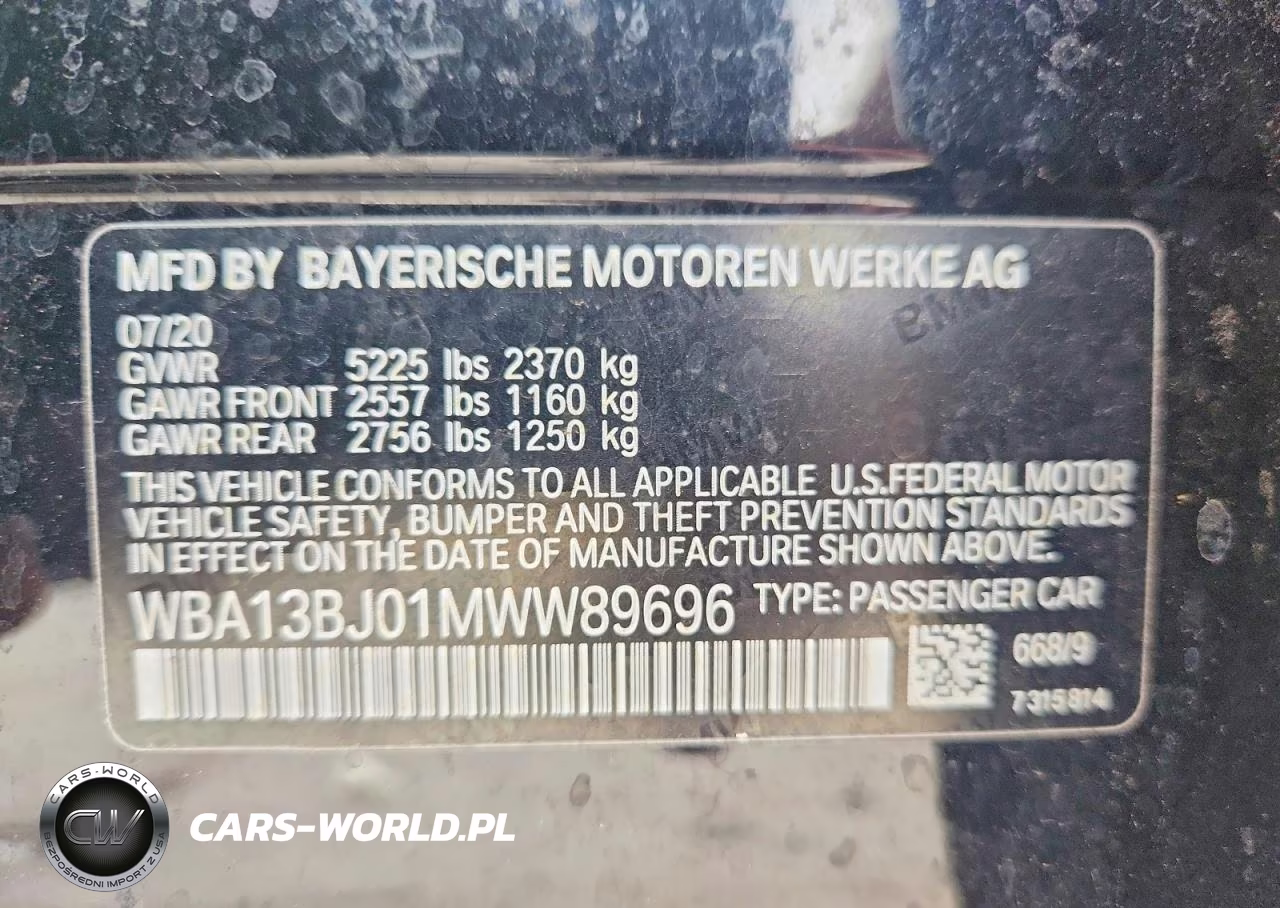 2021 BMW 530 Xi VIN:WBA13BJ01MWW89696 - 12