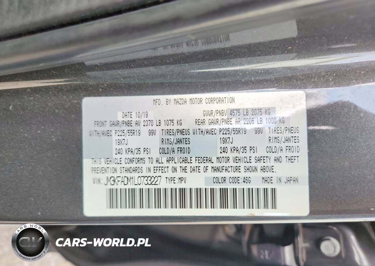 2020 Mazda Cx-5 Grand Touring VIN:JM3KFADM1L0733227 - 12