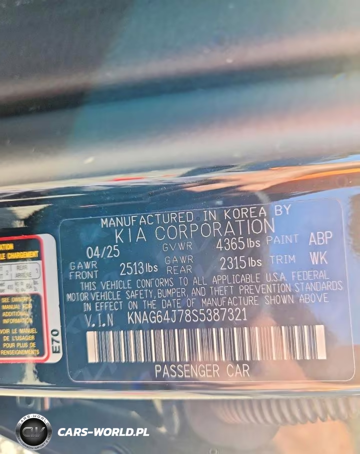 2025 Kia K5 Gt Line VIN:KNAG64J78S5387321 - 12