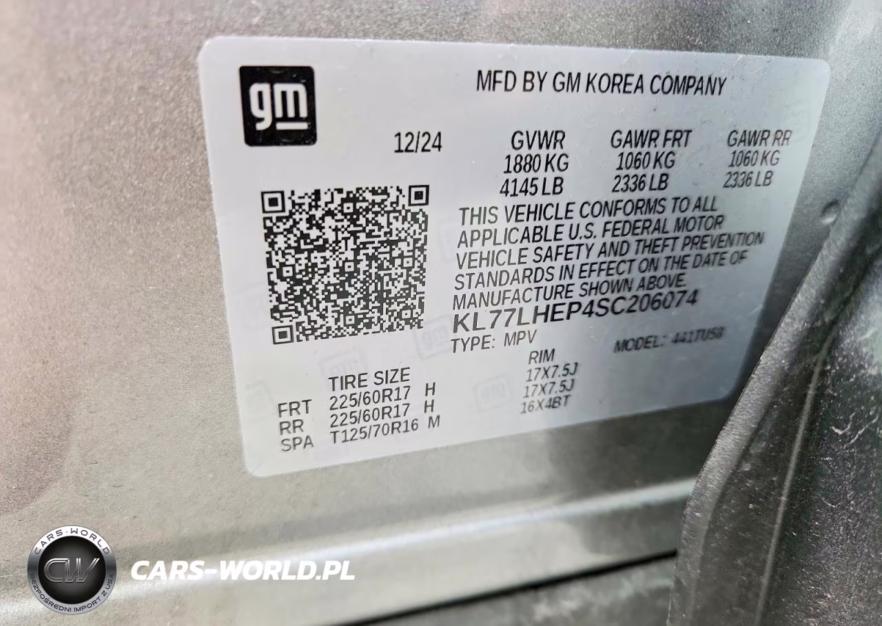 2025 Chevrolet Trax 1Lt VIN:KL77LHEP4SC206074 - 12