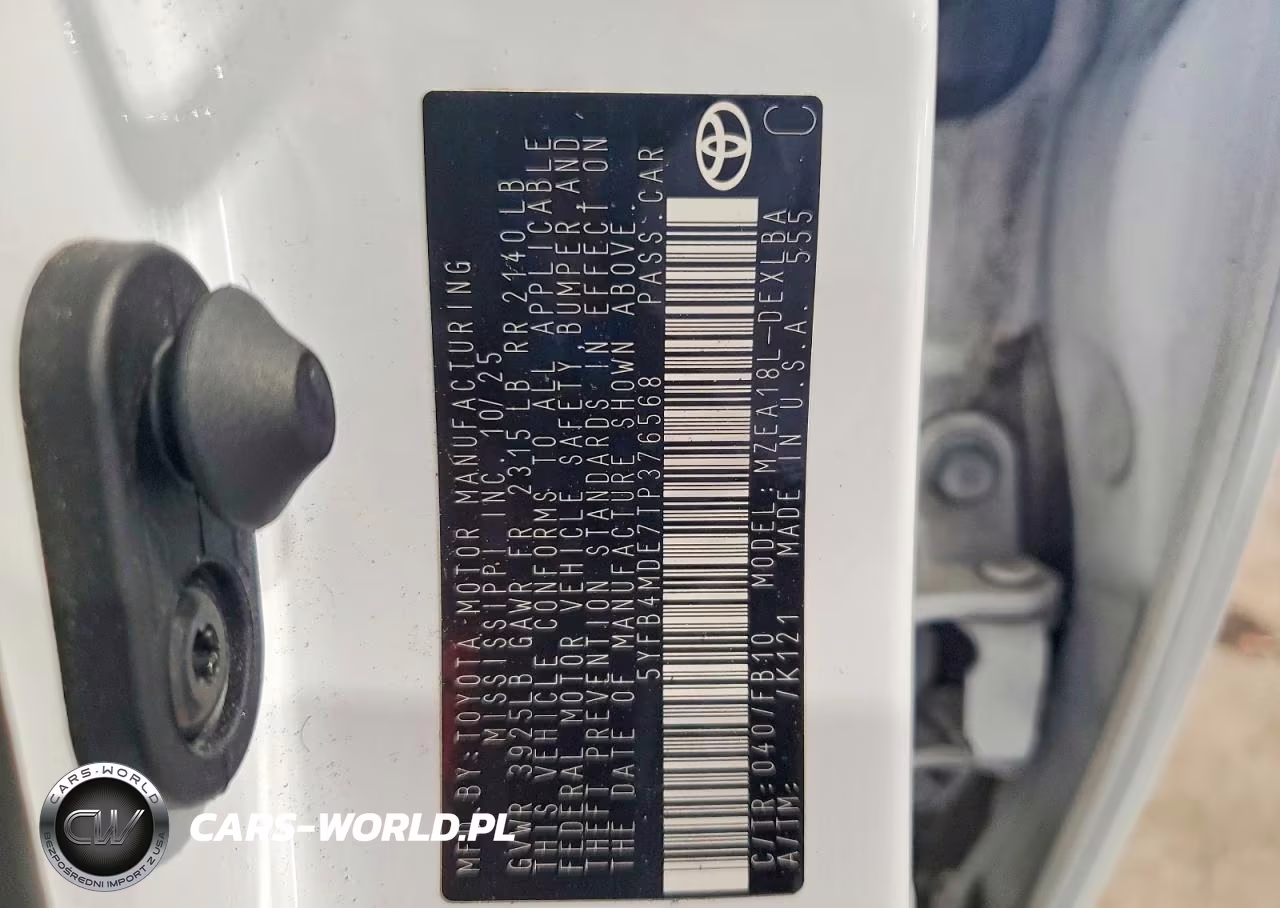 2026 Toyota Corolla Le VIN:5YFB4MDE7TP376568 - 12