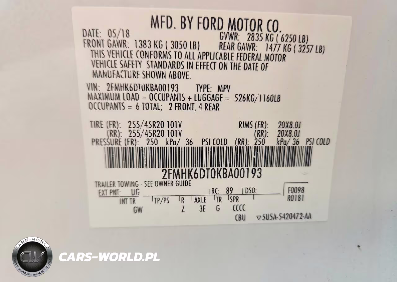 2019 Ford Flex Limited VIN:2FMHK6DT0KBA00193 - 14