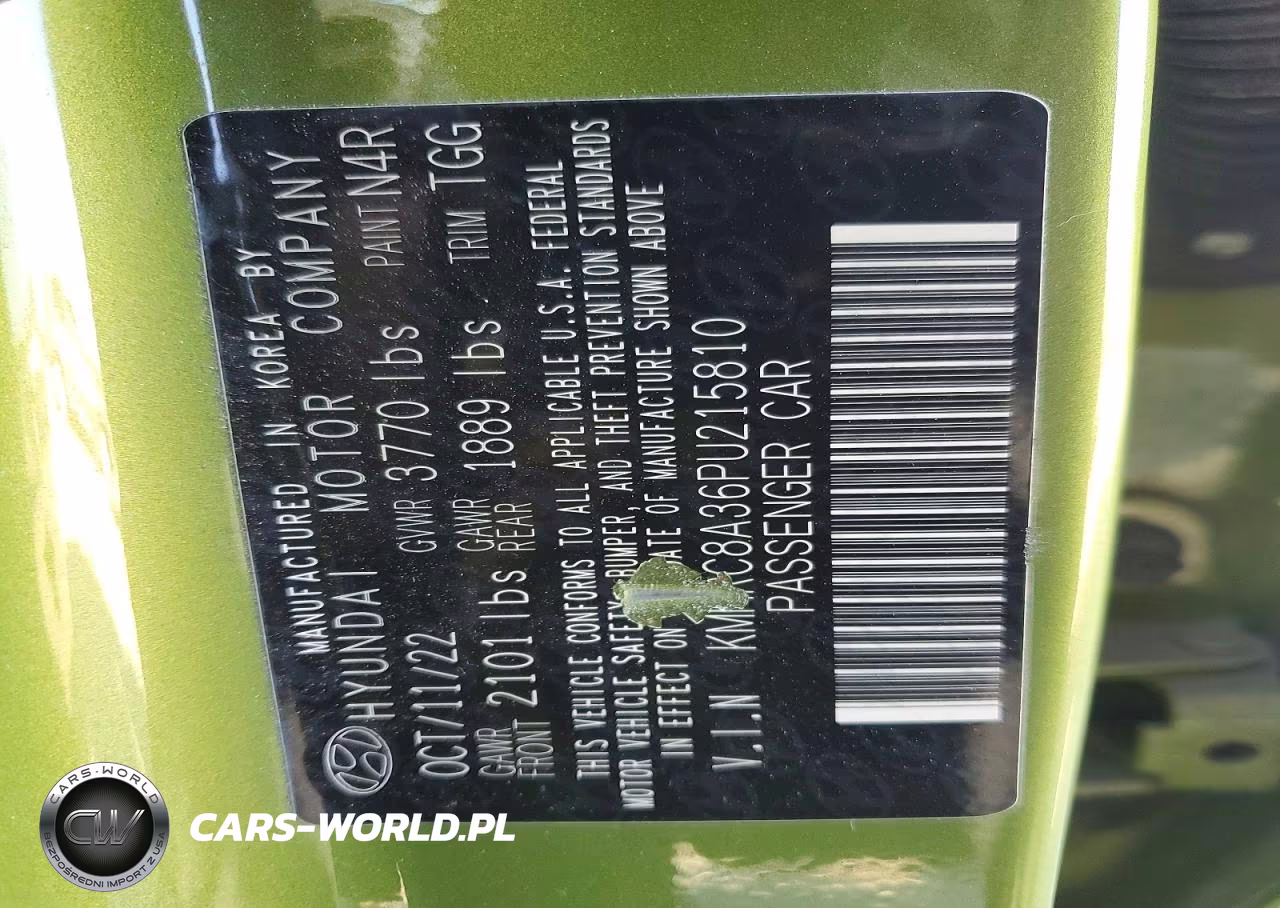 2023 Hyundai Venue Sel VIN:KMHRC8A36PU215810 - 12