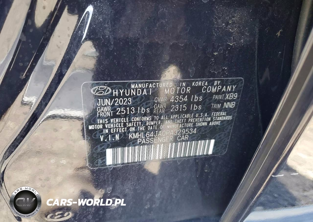 2023 Hyundai Sonata Sel VIN:KMHL64JA0PA329534 - 12