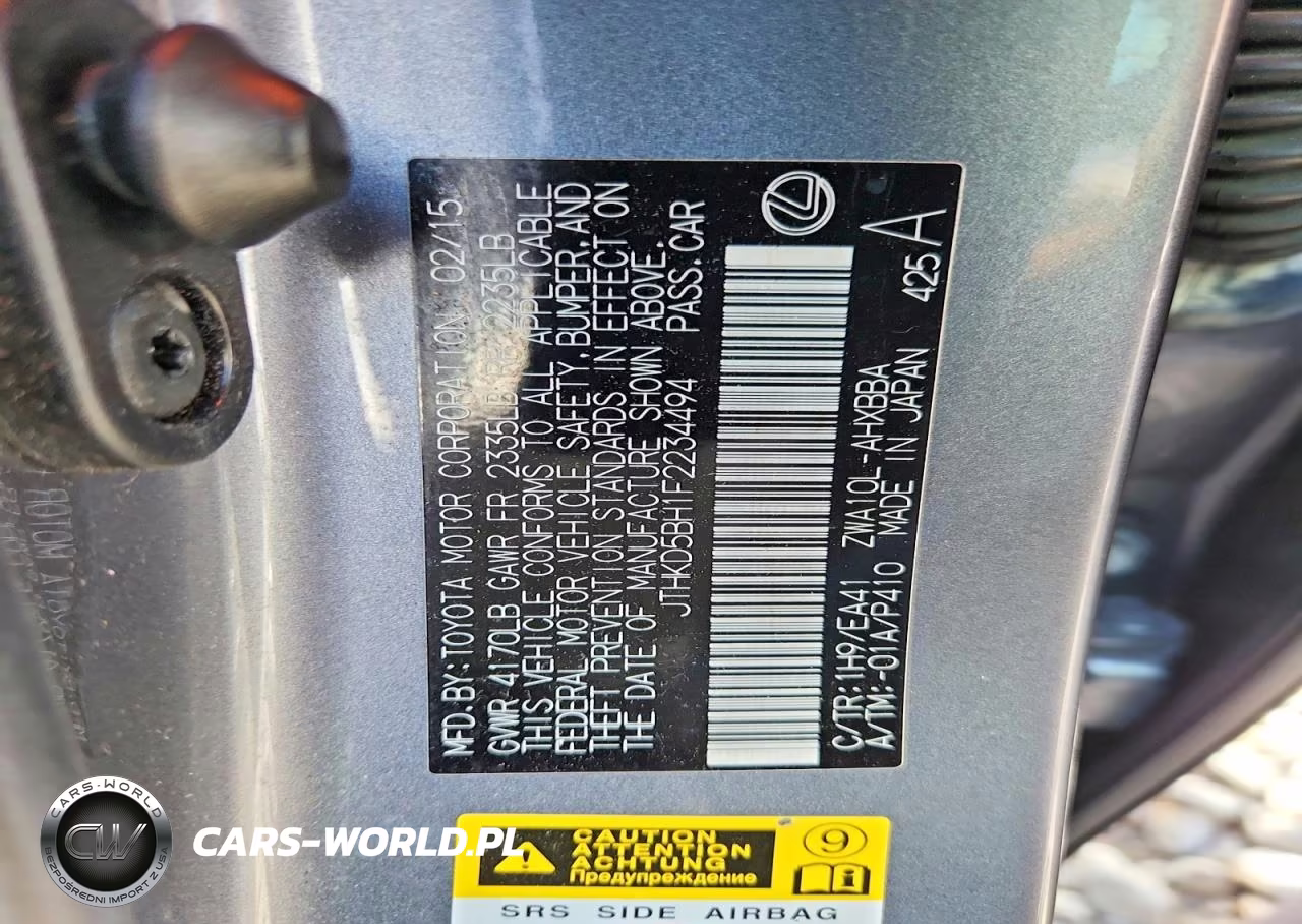 2015 Lexus Ct 200 VIN:JTHKD5BH1F2234494 - 13