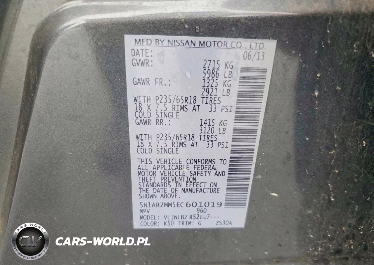 2014 Nissan Pathfinder S VIN:5N1AR2MM5EC601019 - 13