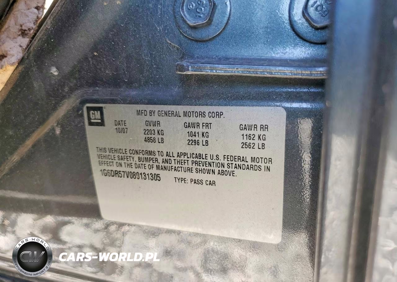 2008 Cadillac Cts Hi Feature V6 VIN:1G6DR57V080131305 - 12
