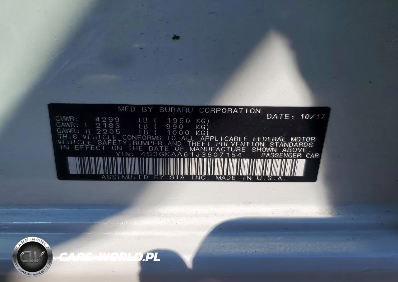 2018 Subaru Impreza VIN:4S3GKAA61J3607154 - 12