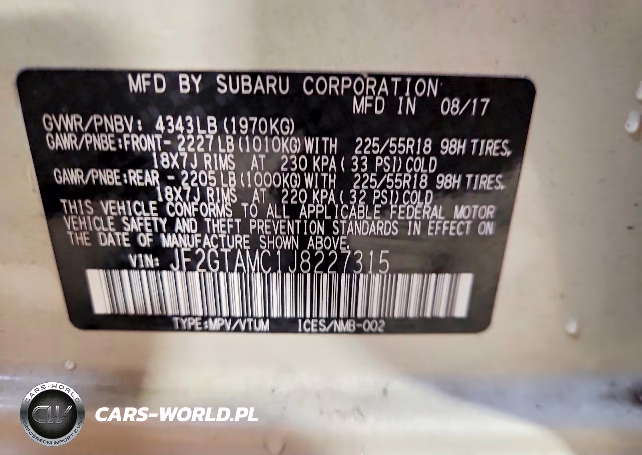 2018 Subaru Crosstrek Limited VIN:JF2GTAMC1J8227315 - 13
