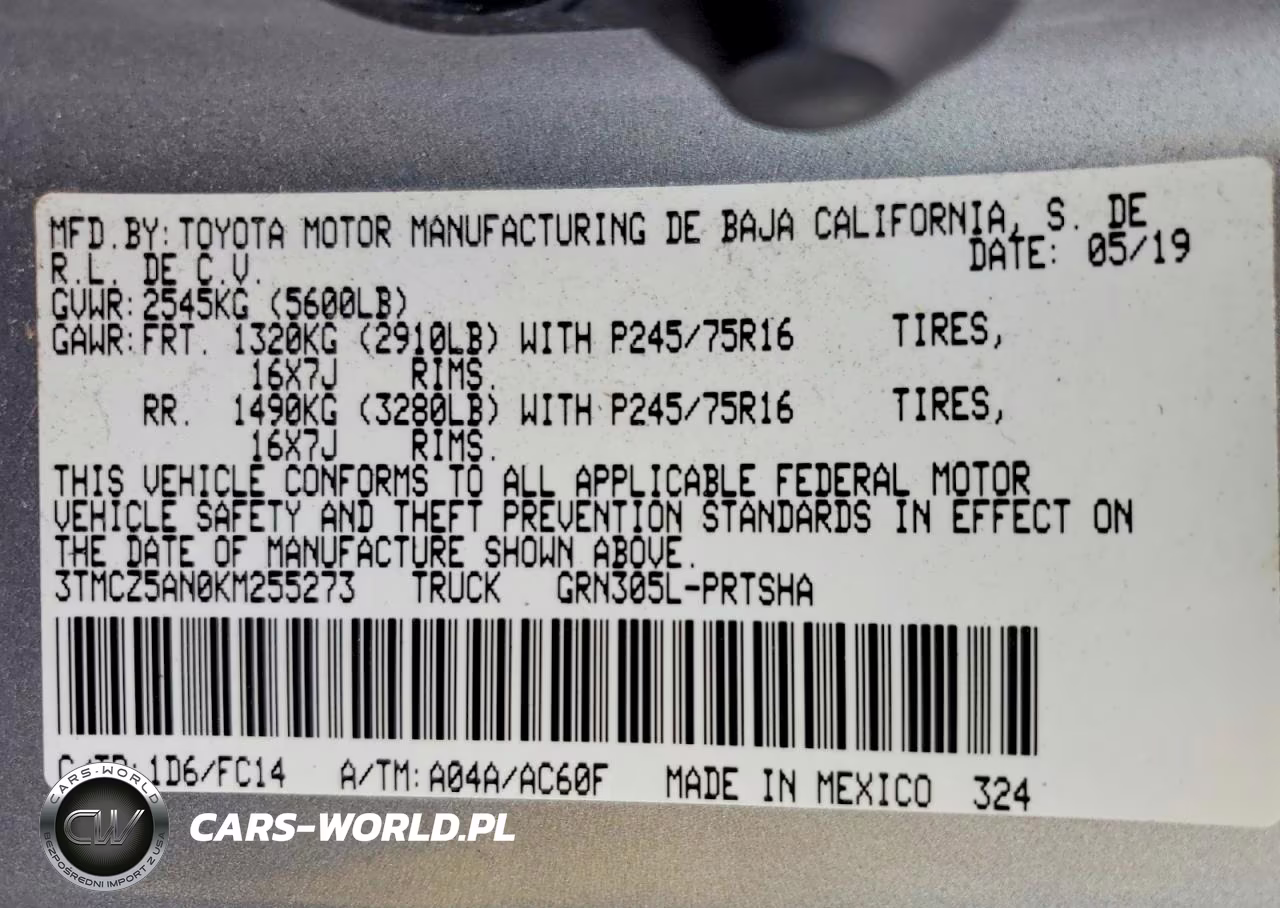 2019 Toyota Tacoma Sr5 V6 VIN:3TMCZ5AN0KM255273 - 13
