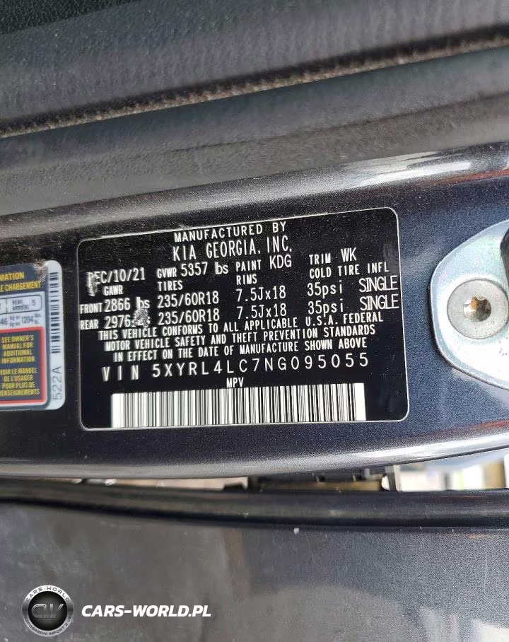 2022 Kia Sorento S VIN:5XYRL4LC7NG095055 - 13