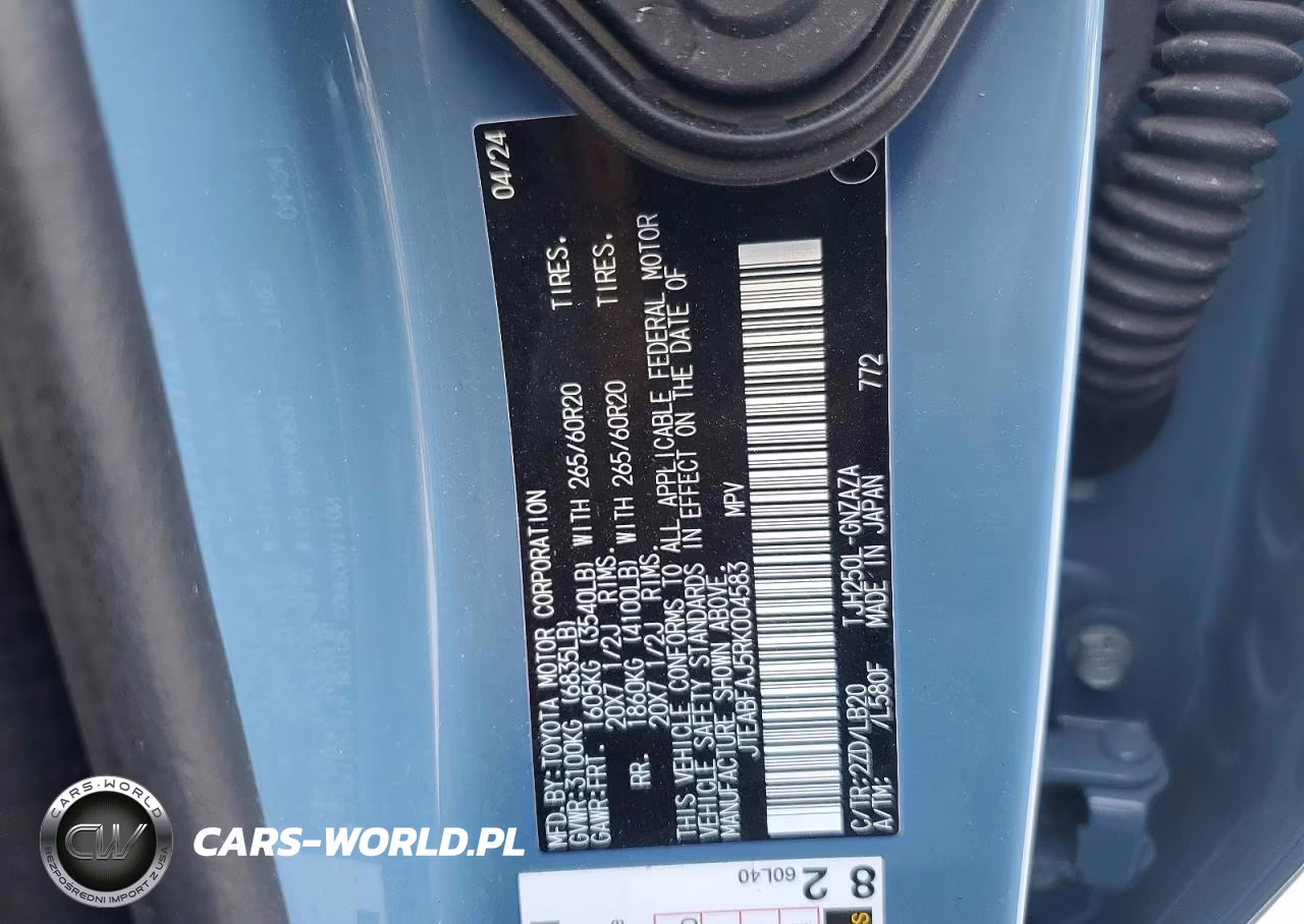 2024 Toyota Land Cruiser Base VIN:JTEABFAJ5RK004583 - 14