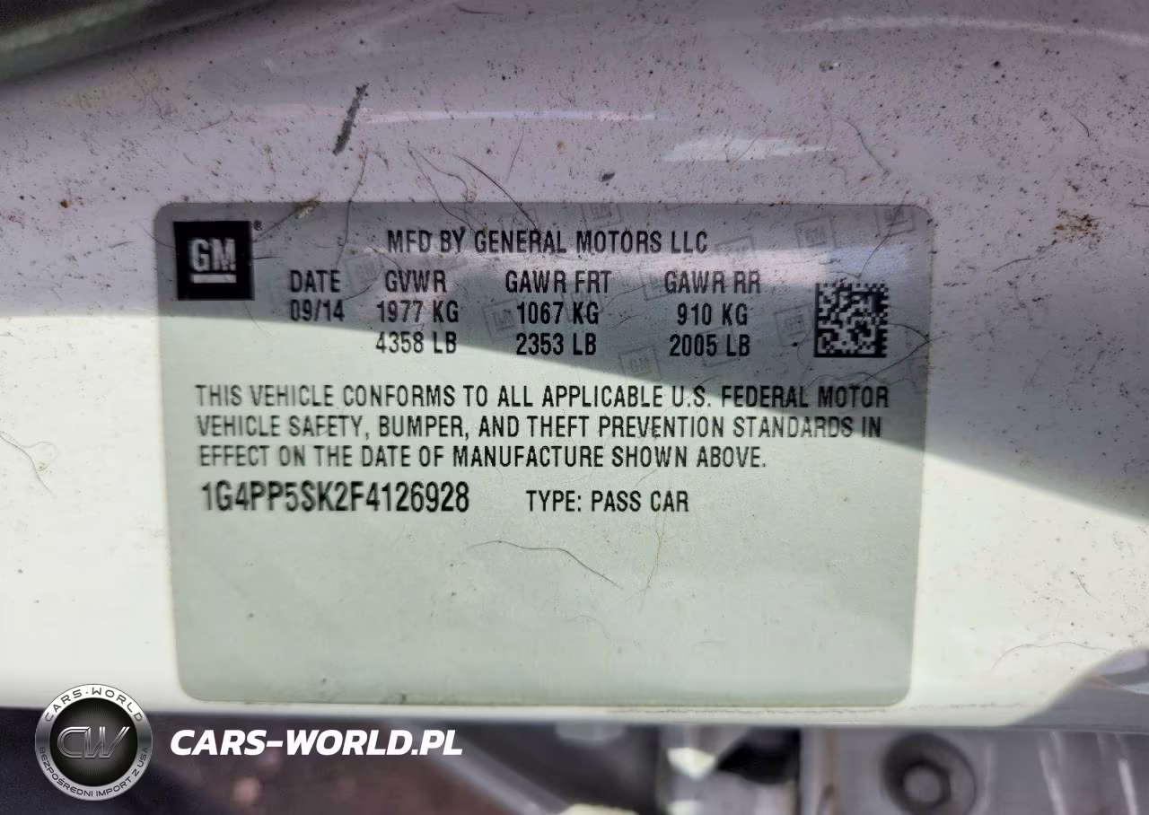 2015 Buick Verano VIN:1G4PP5SK2F4126928 - 12