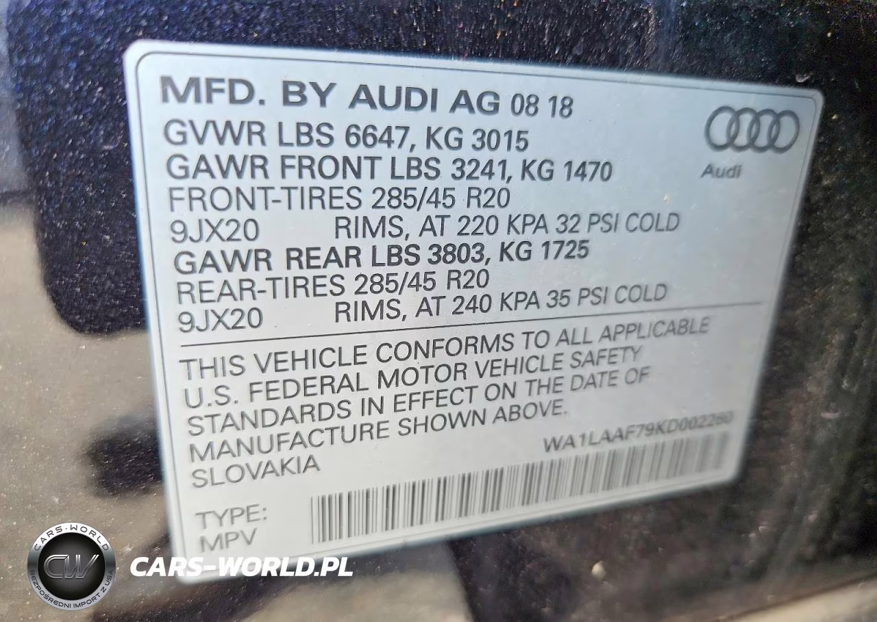 2019 Audi Q7 Premium Plus VIN:WA1LAAF79KD002260 - 13