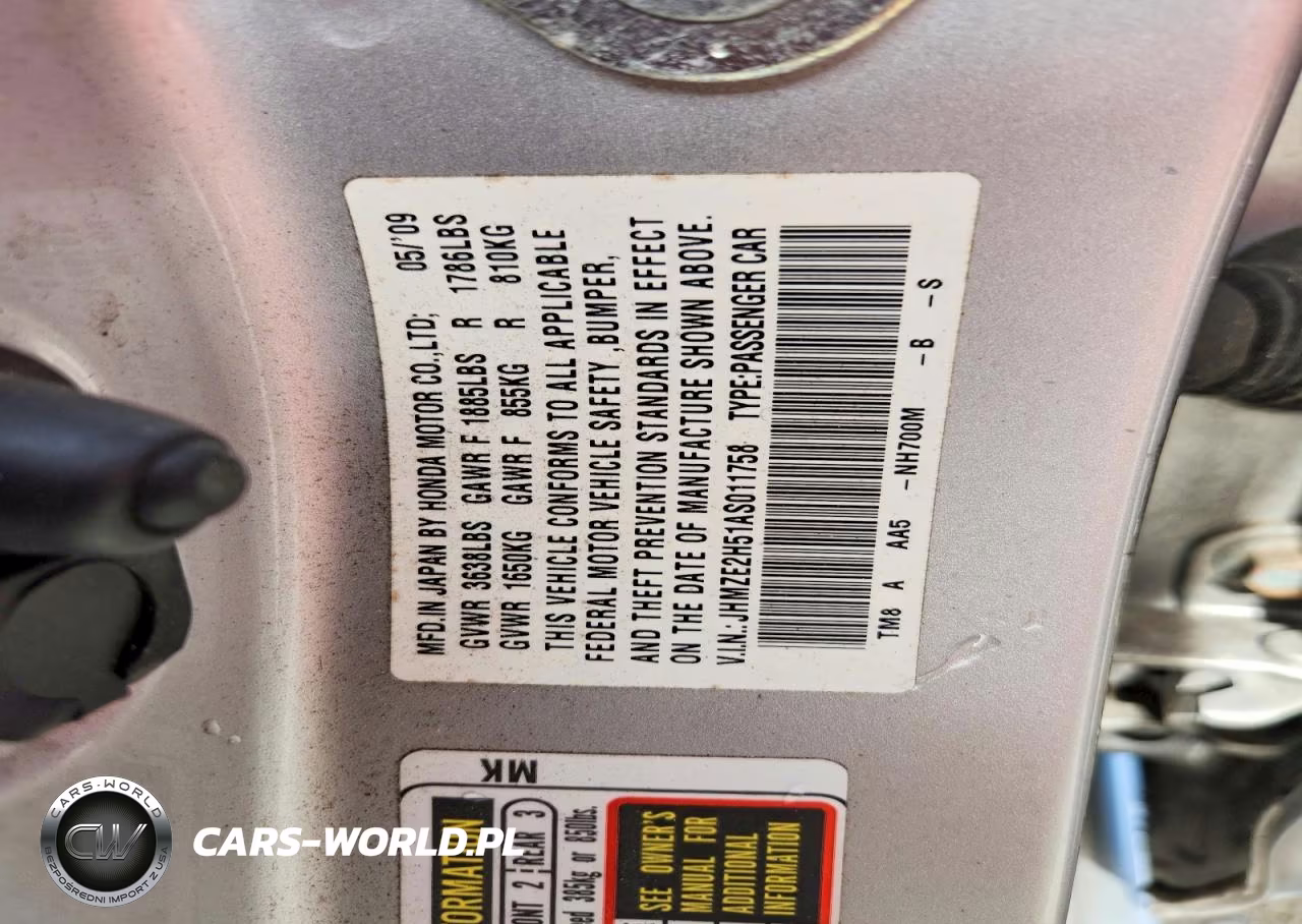 2010 Honda Insight Lx VIN:JHMZE2H51AS011758 - 12