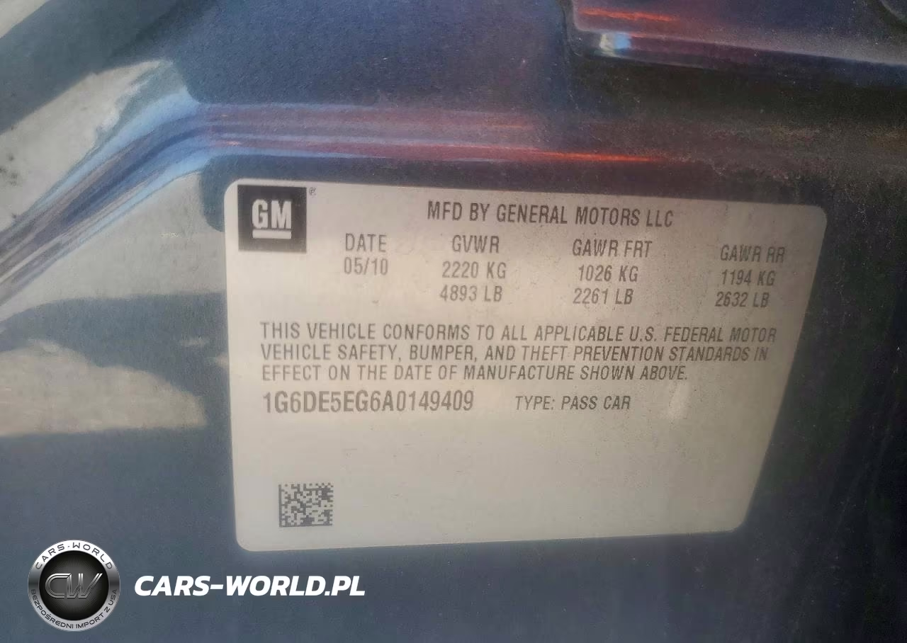 2010 Cadillac Cts Luxury Collection VIN:1G6DE5EG6A0149409 - 12