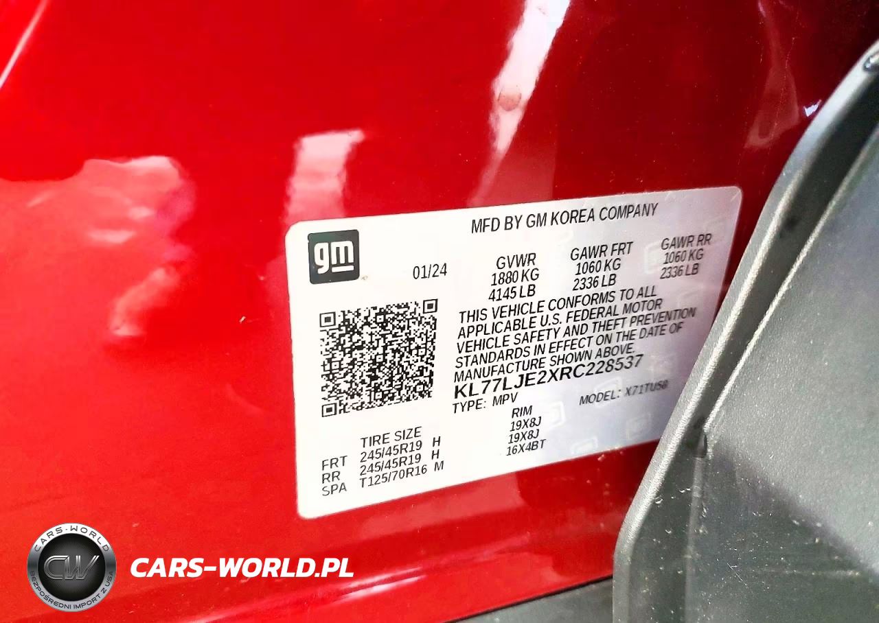2024 Chevrolet Trax 2Rs VIN:KL77LJE2XRC228537 - 13
