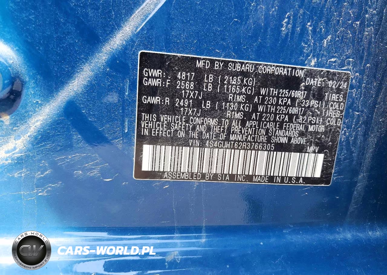2024 Subaru Crosstrek Wilderness VIN:4S4GUHT62R3766305 - 13
